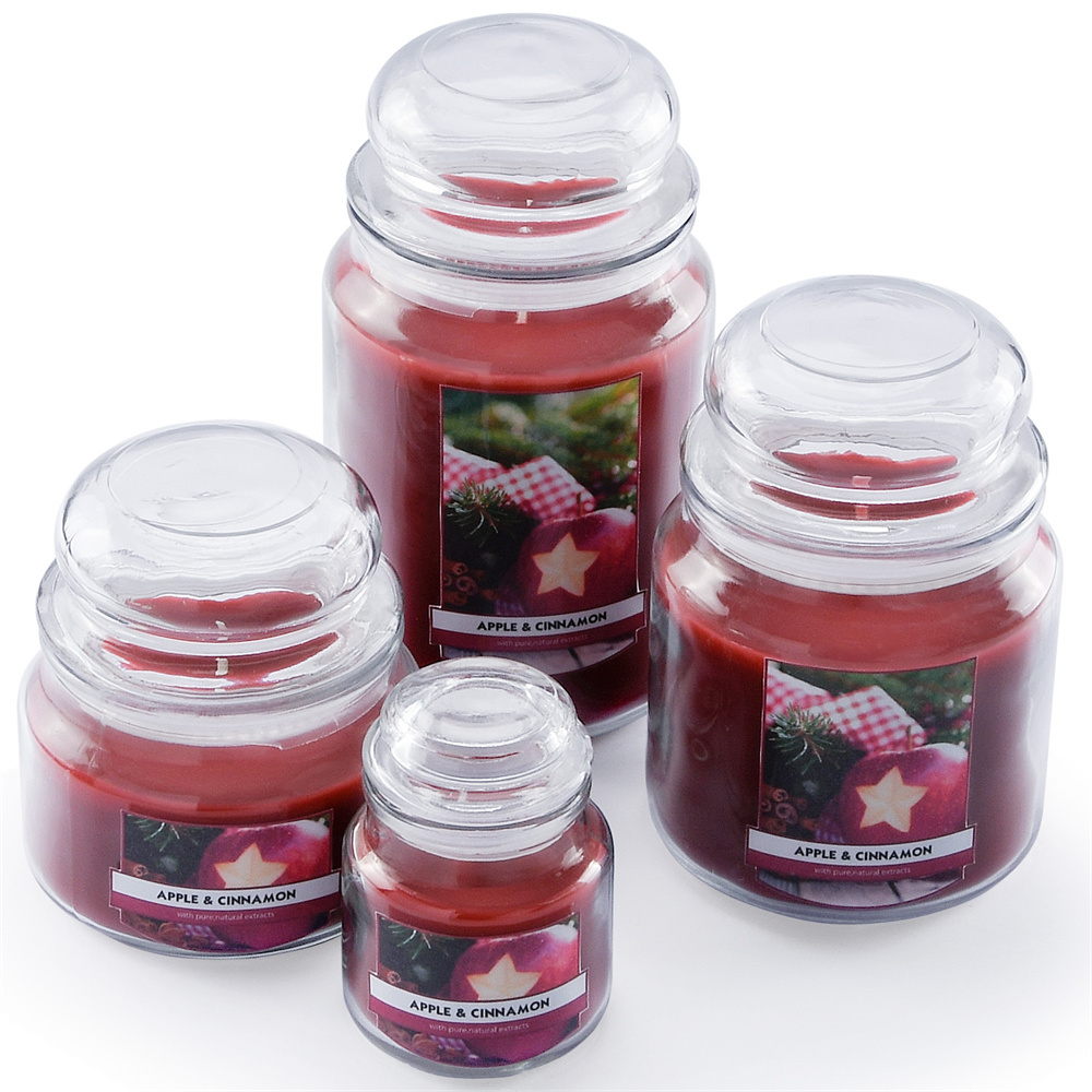 Scented Candles In Square Glass Jar